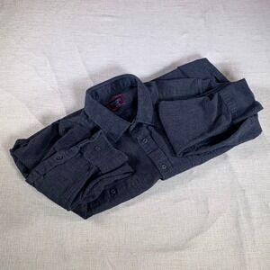 UNTUCKit Hemsworth Mens Grey Cotton Button Up Shirt Style 41234 XL Relaxed